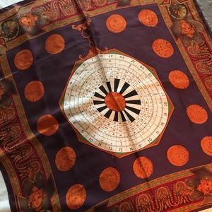 Vintage Alfred Sung Silk Scarf